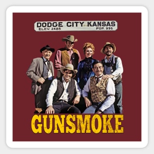 Gunsmoke - Group - 50s/60s Tv Western Sticker